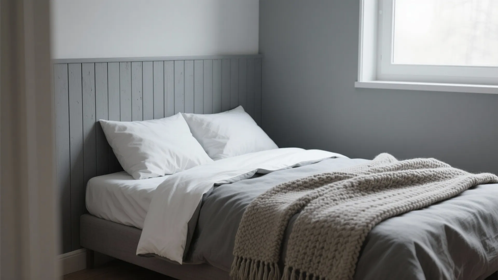 1. Layered Greys with Crisp White Accents