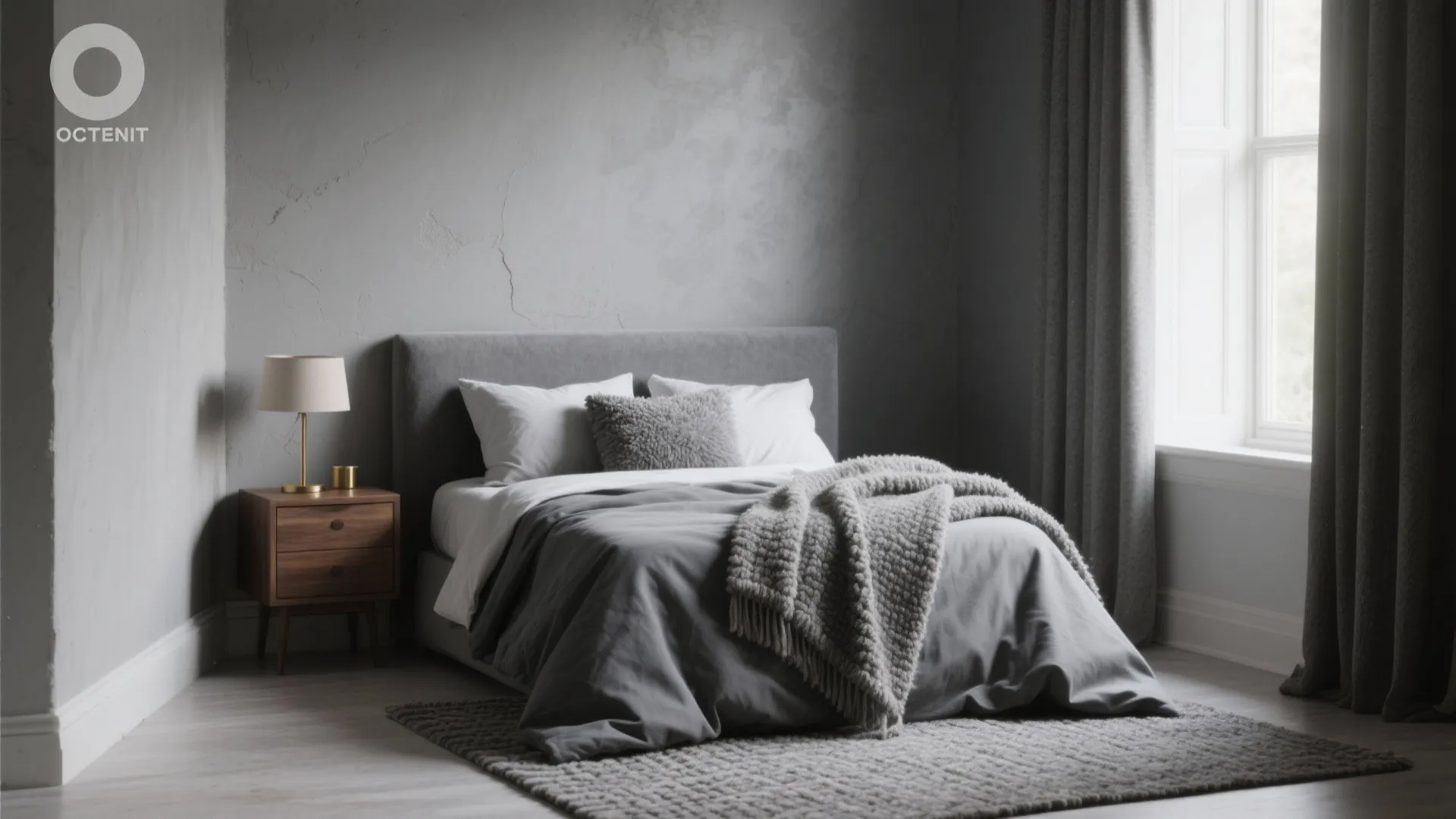 1. Layered greys with texture