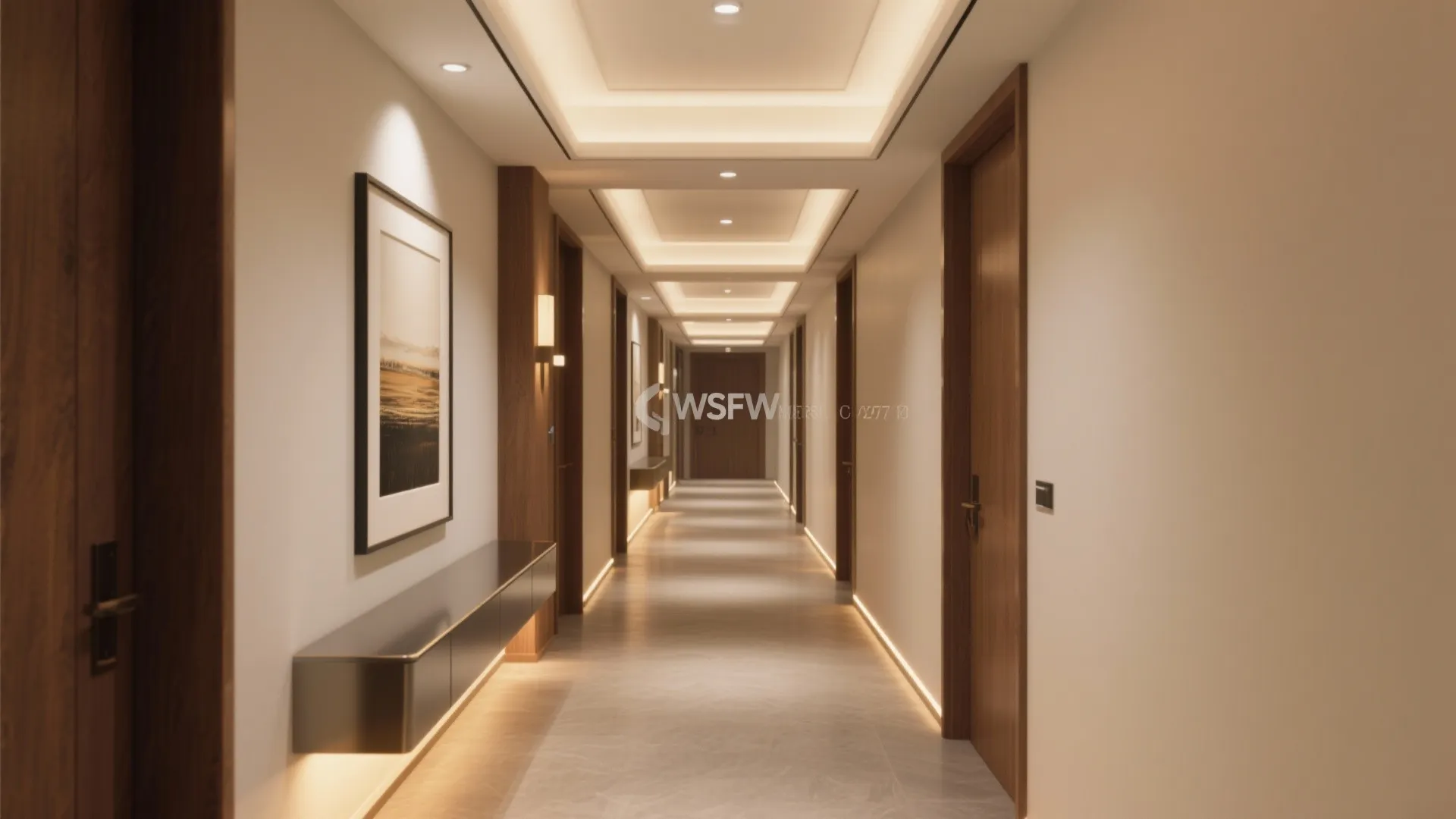 Layered Lighting for Narrow Hallways