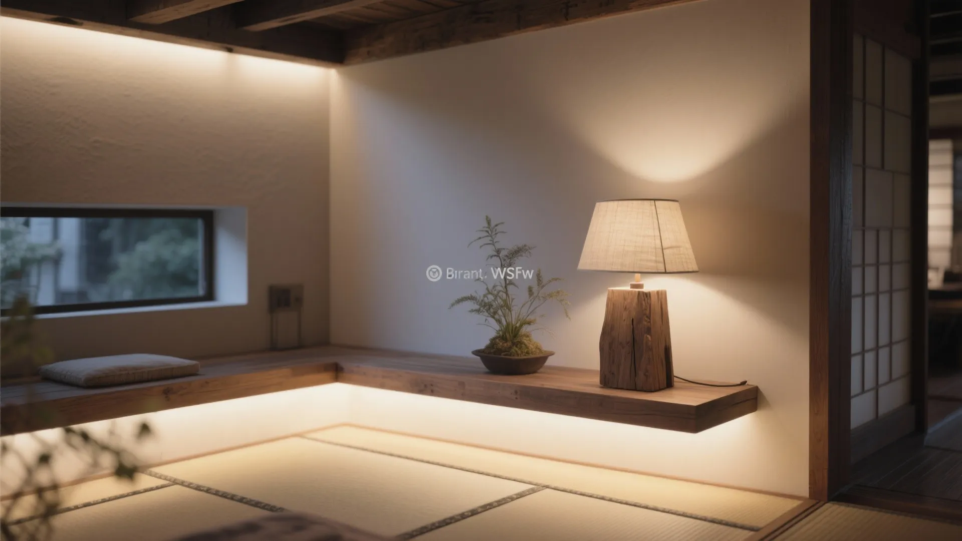 Tips 8: 光と植物—間接照明で層を作り、ロフトに小型のグリーン