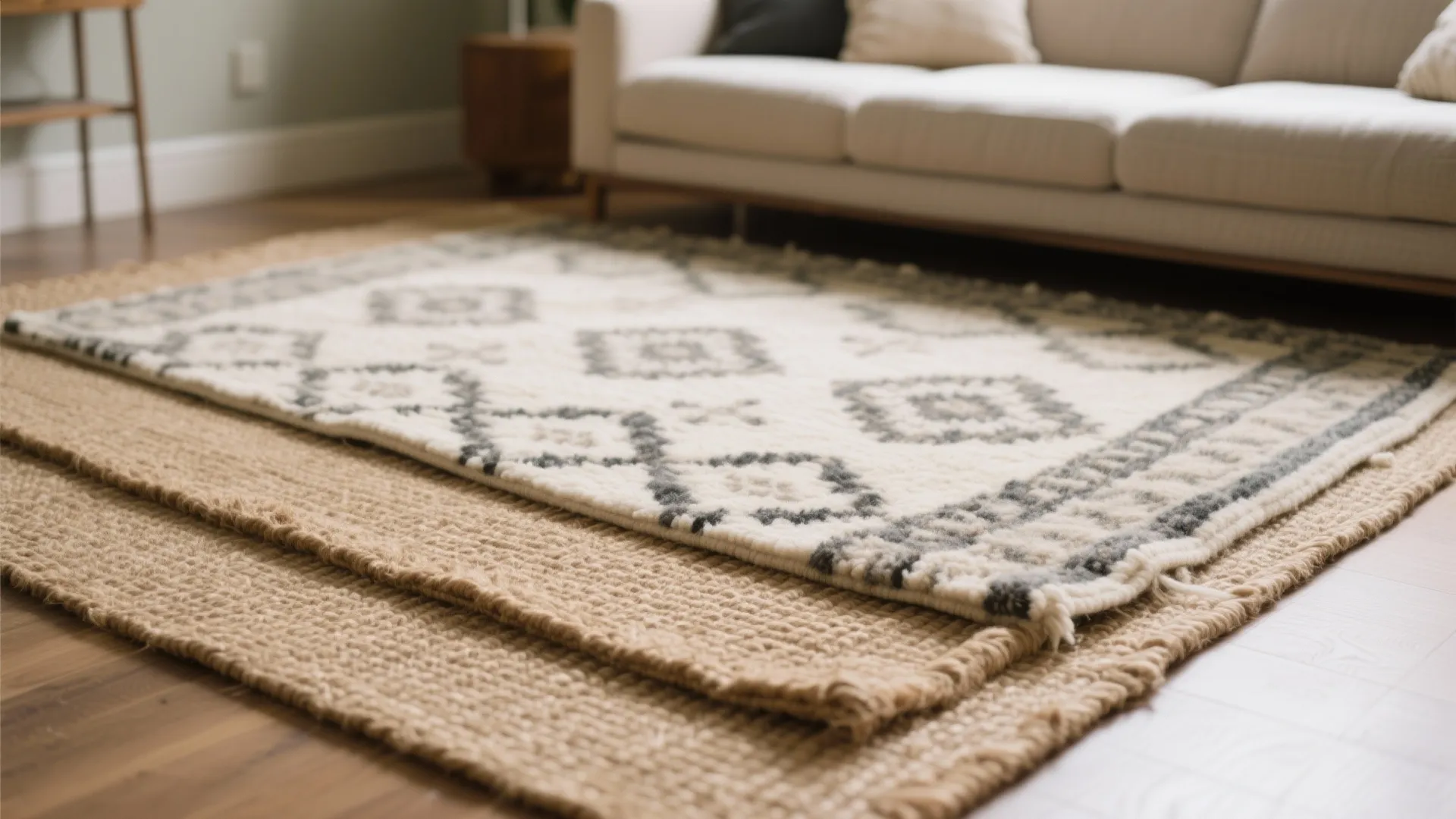 2. Layered Rugs for Texture