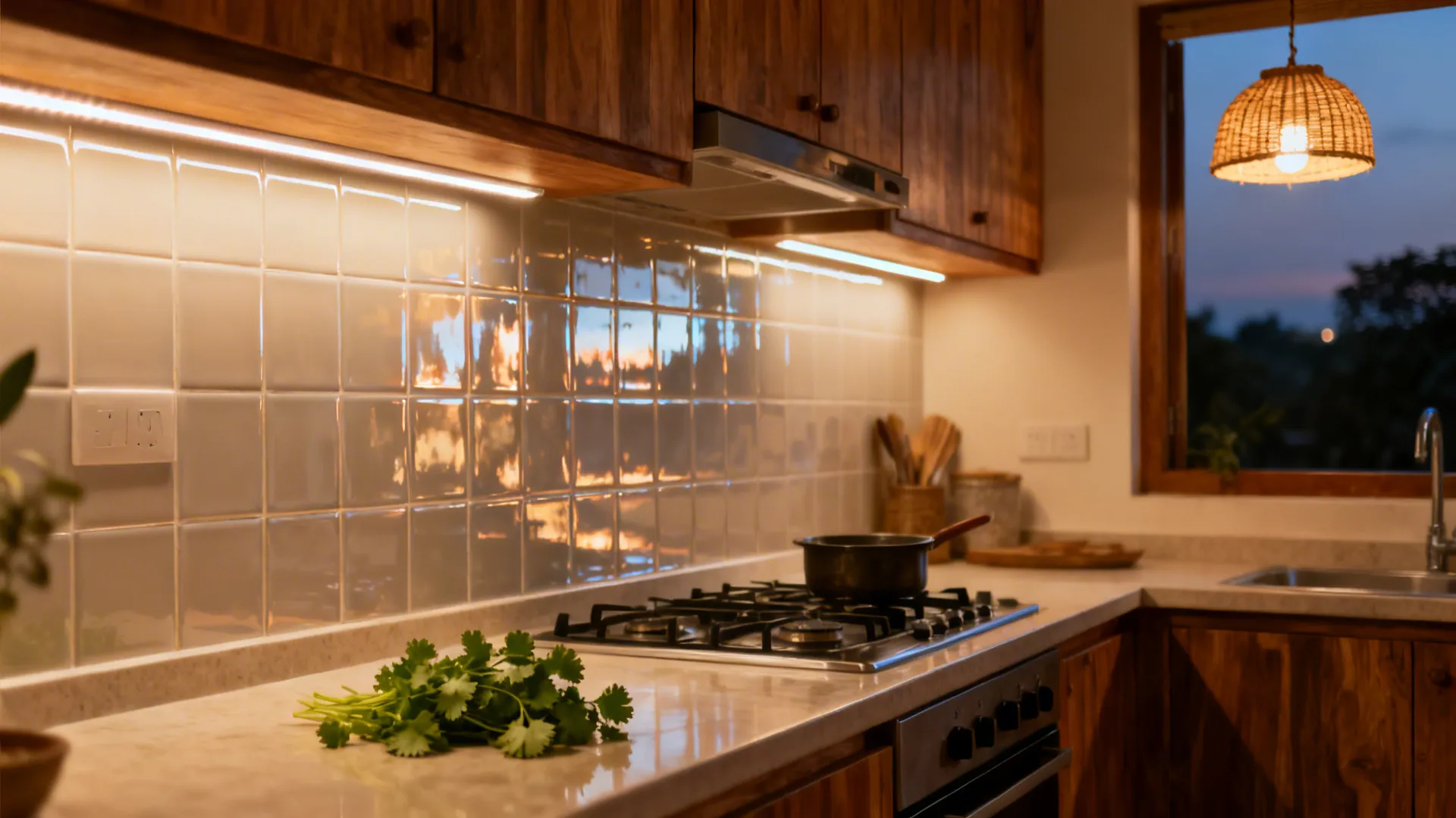 Lighting Layers: Task LEDs, Warm Pendants, and Reflective Surfaces