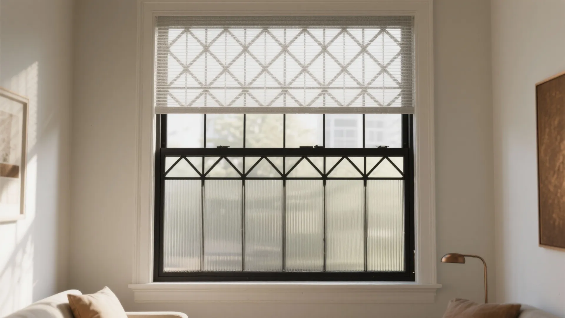 3) Layered privacy lattice with light at the top