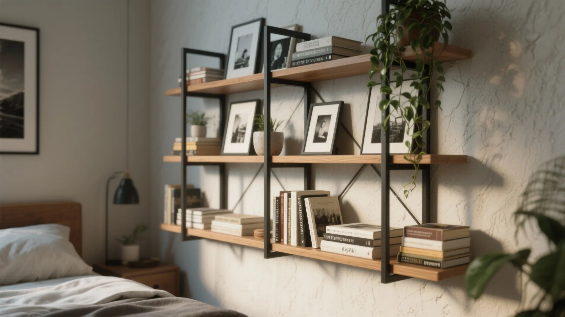 1. The Layered Leaning Shelf