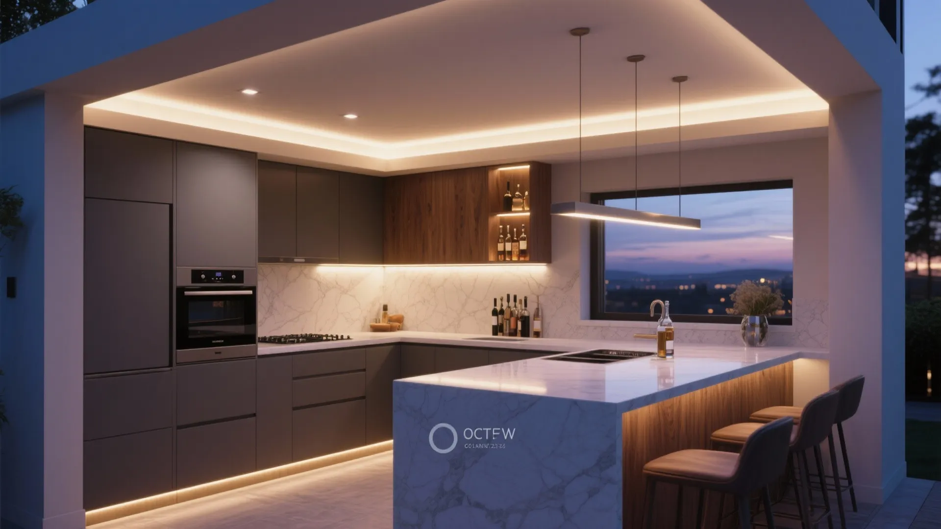 Integrated lighting for layered drama