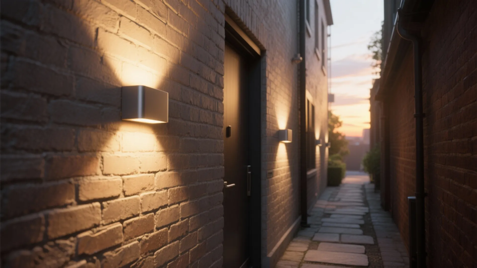 Layered LED sconces for balanced glow