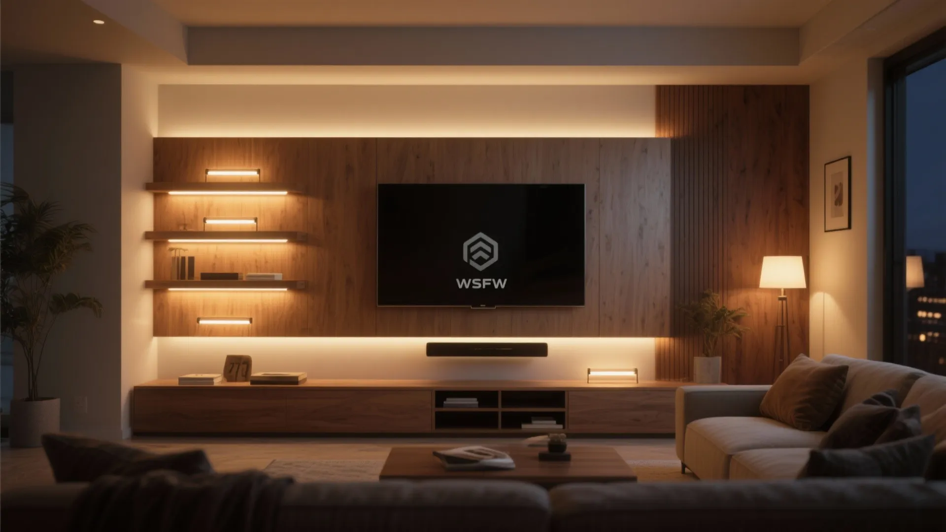 Layered Lighting: LED Backlight, Shelf Lights, and Dimming Control