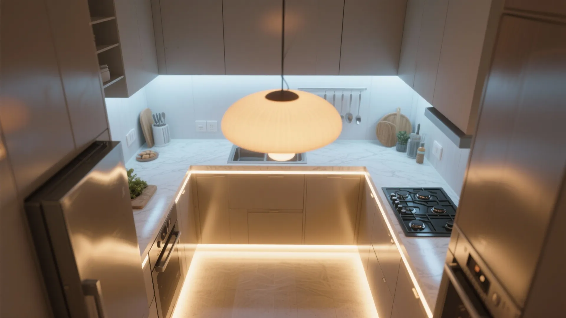 2. Layered lighting: Task, ambient, and accent