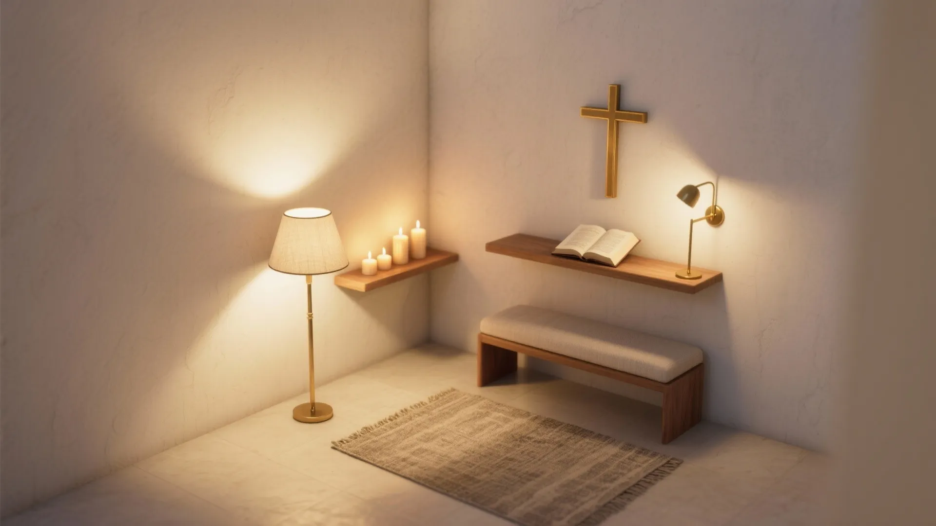 Layered lighting that supports reverence