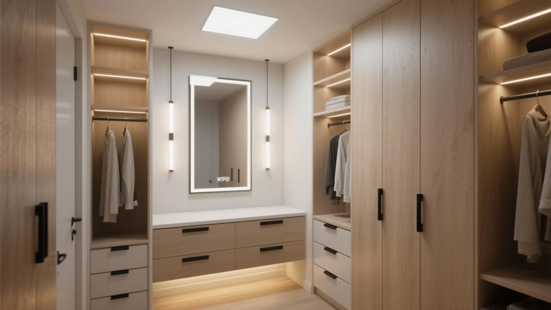 Layered lighting, color temperature, and smart sensors