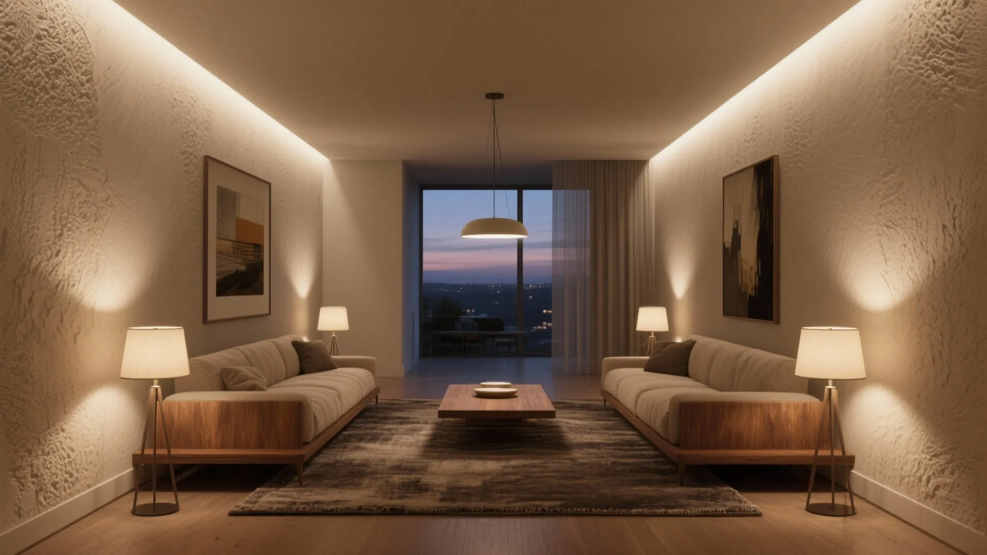 Layered Lighting That Softens the Tunnel