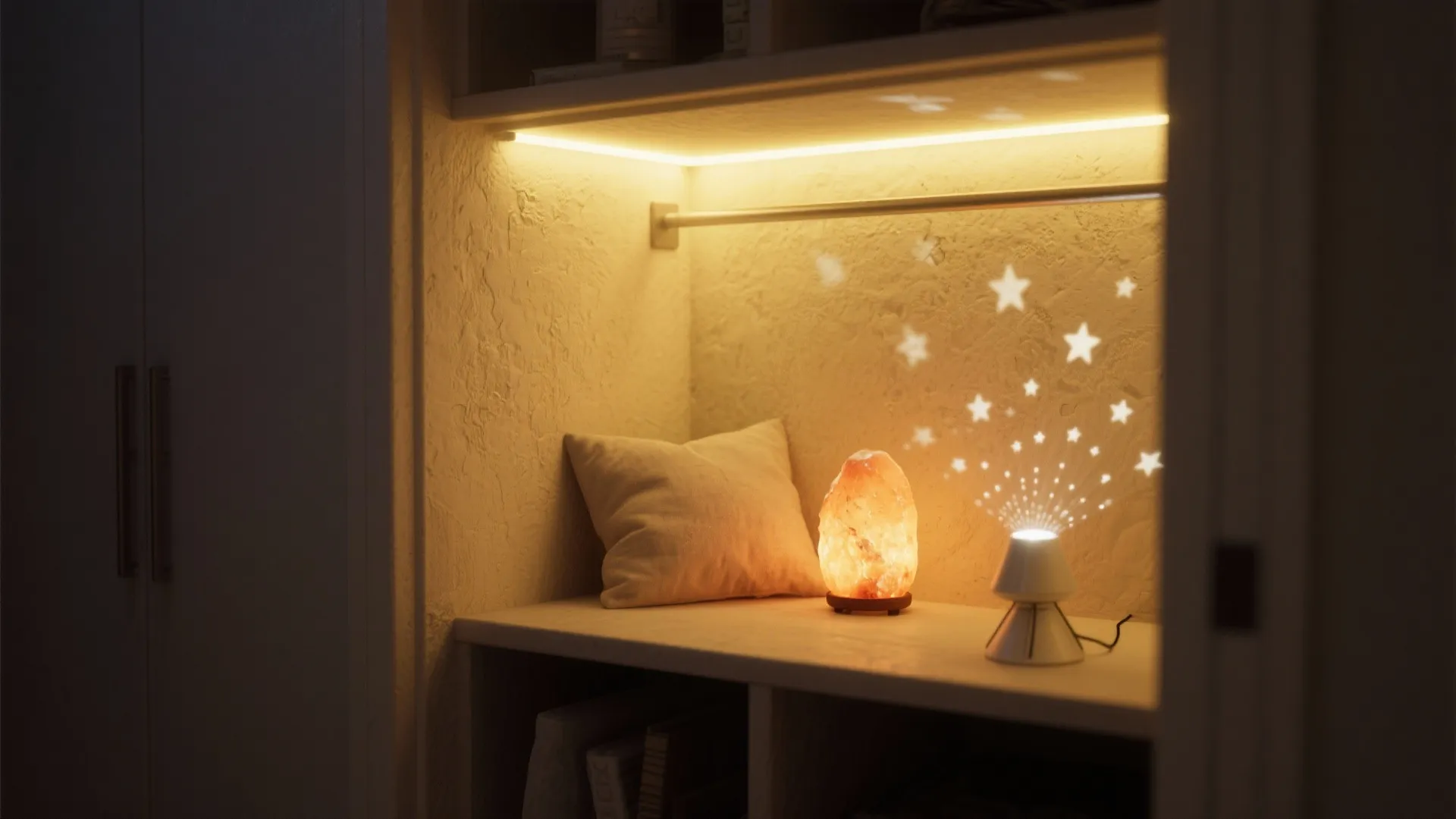 1. Layered Lighting Nook