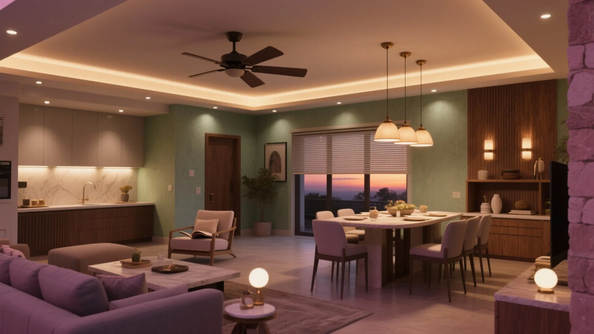 Smart, Layered Lighting & Climate Control