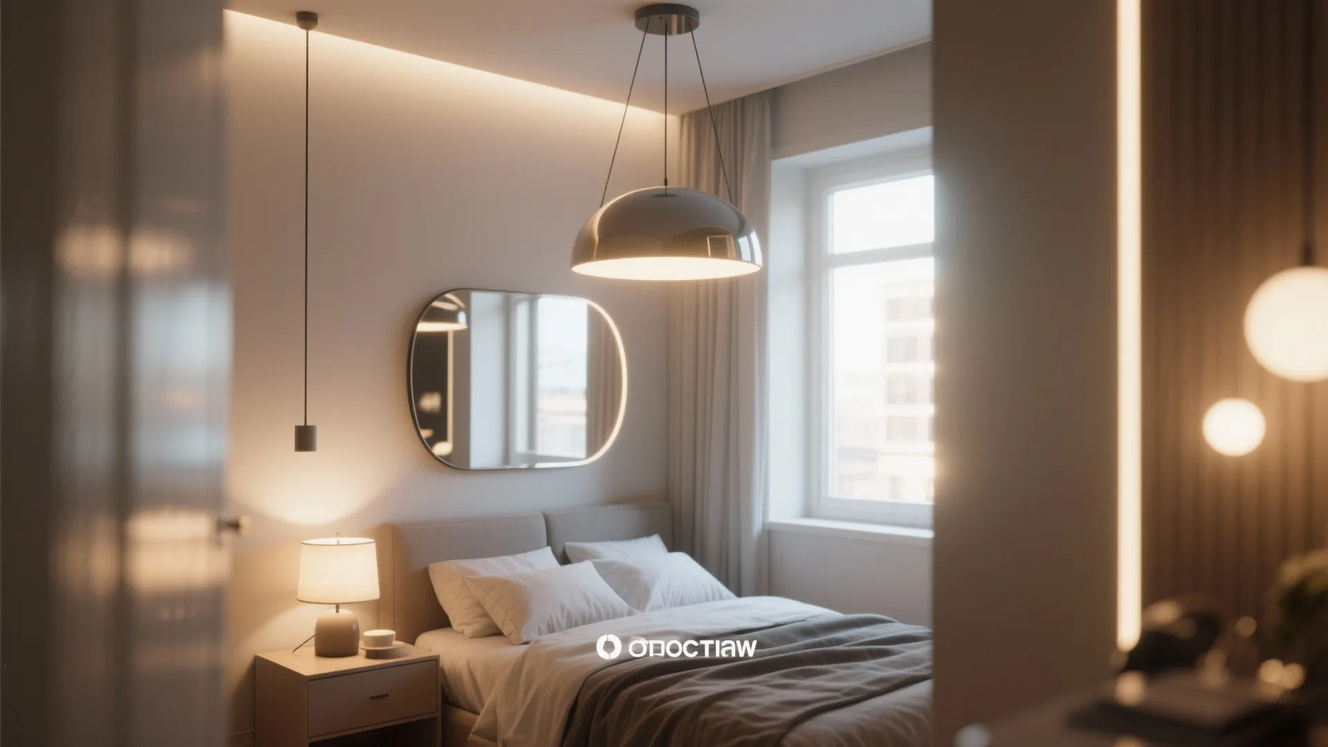 4. Play with layered lighting and reflective surfaces