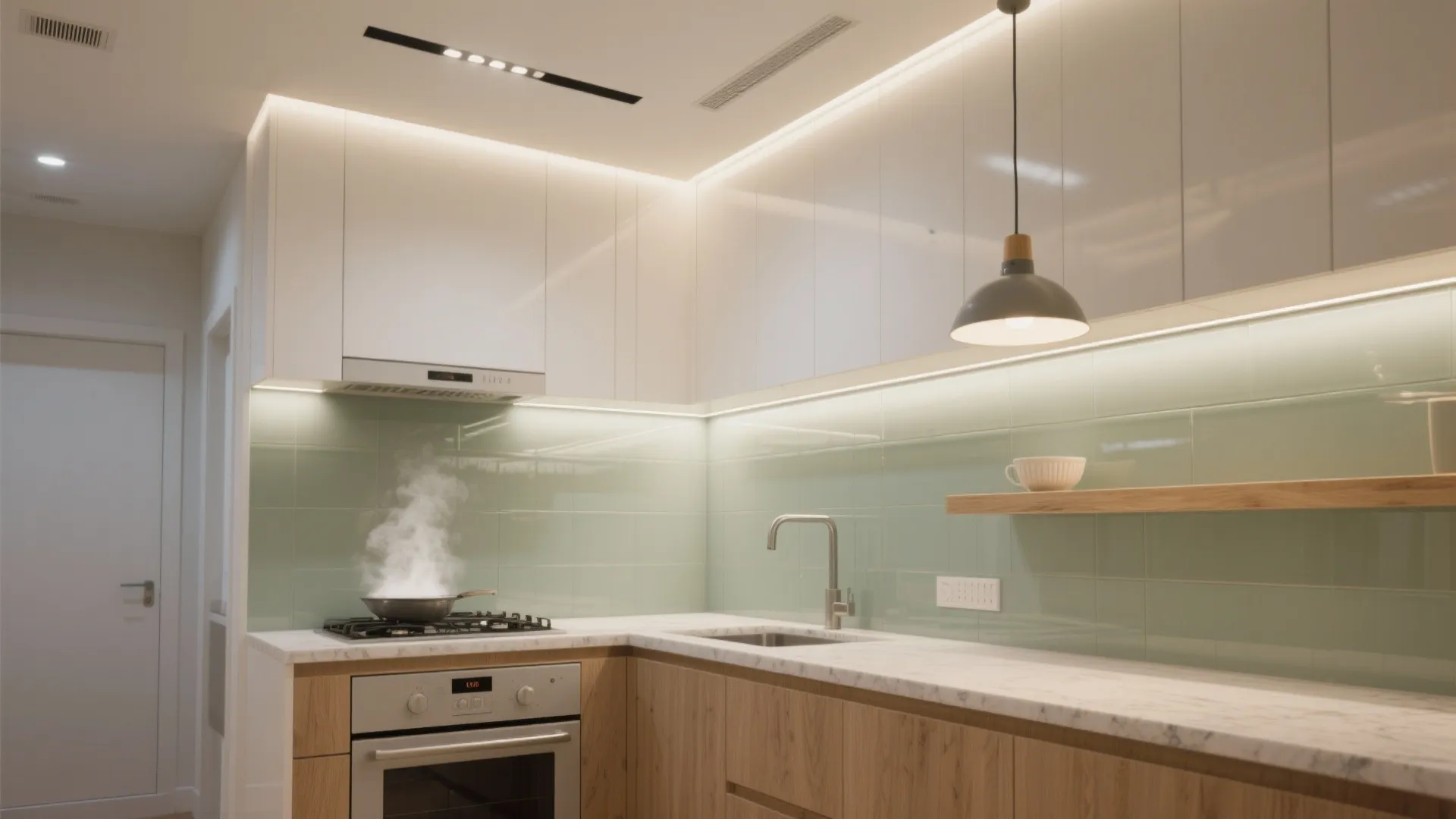 Layered lighting and healthy ventilation