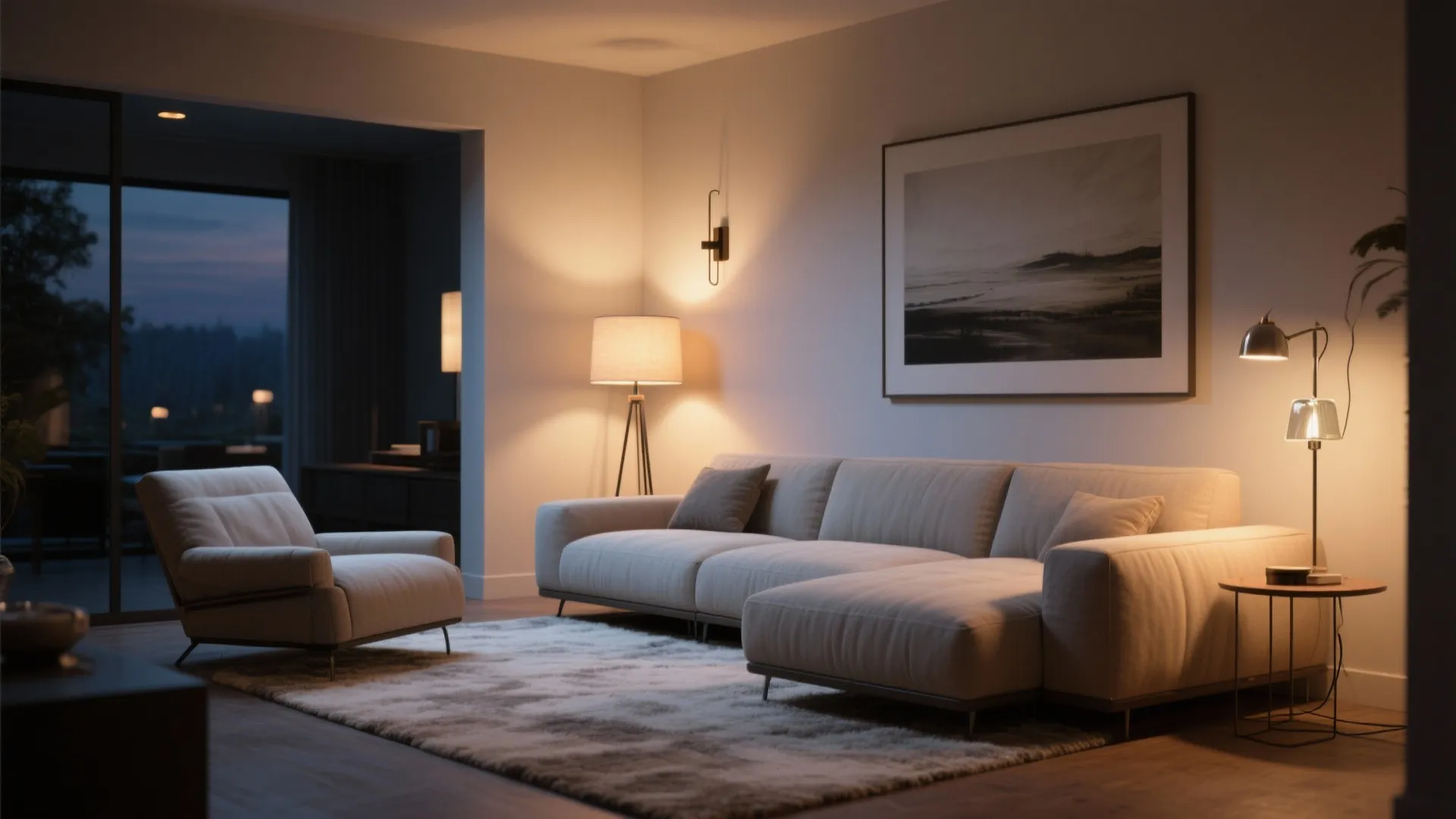 Layered Light and Color to Visually Expand