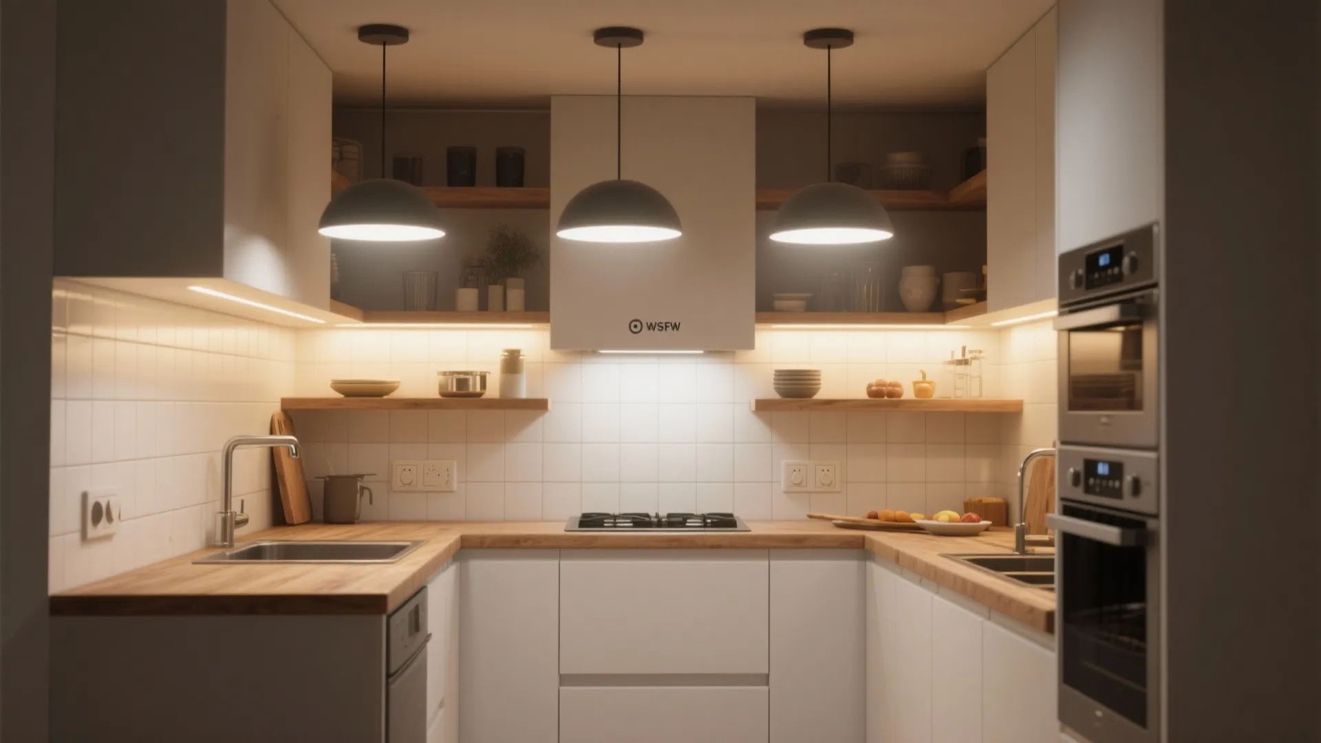 1. Layered lighting: ambient, task, accent