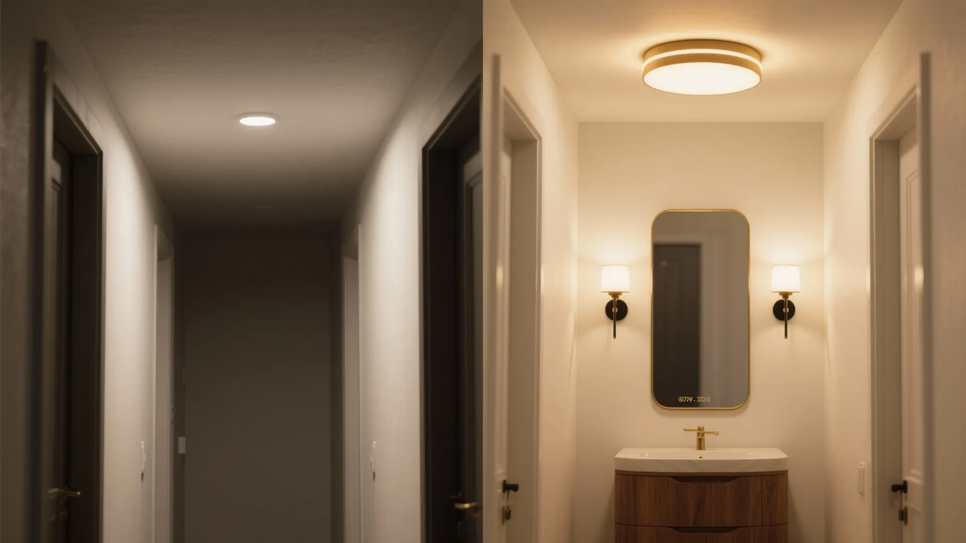 Layered Lighting for Narrow Hallways