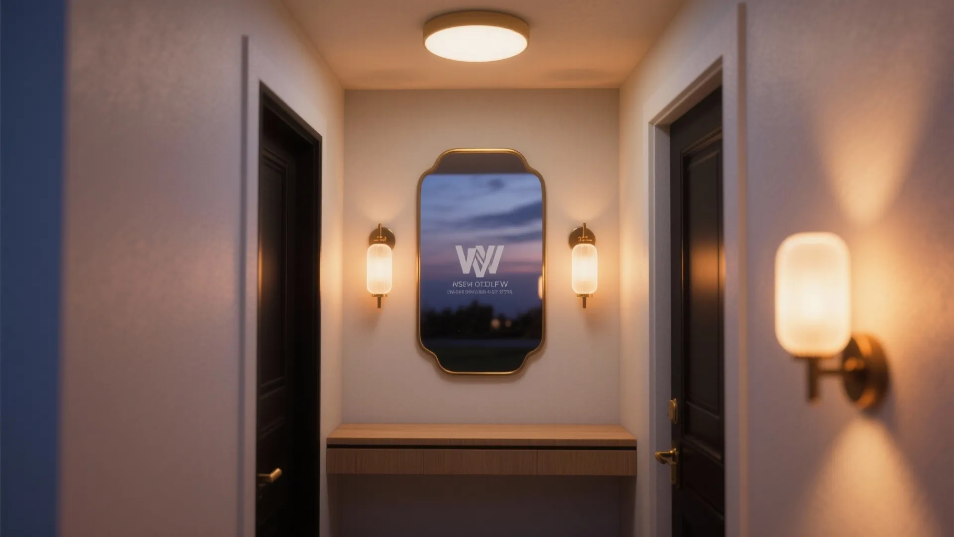 4) Layered Lighting: Sconces, Pendant, and Warm LEDs