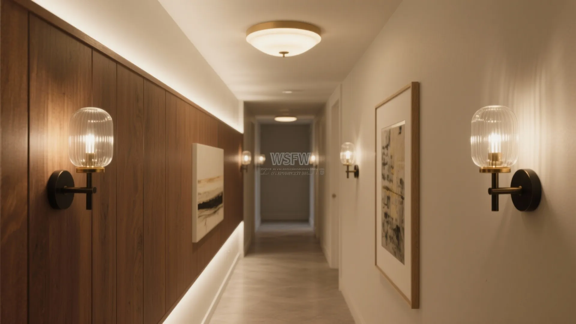 Layered Hall Lighting with a Focal Moment