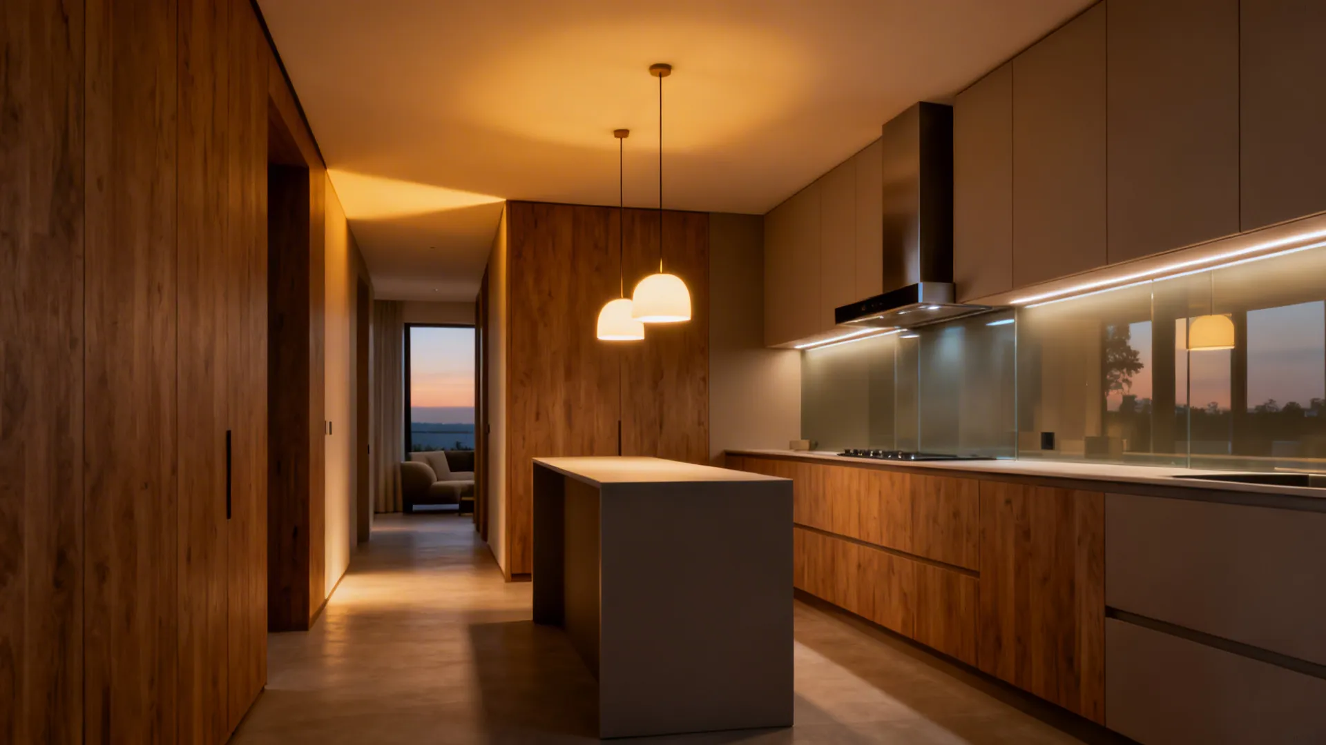 Lighting Layers + Ventilation That Don’t Dominate