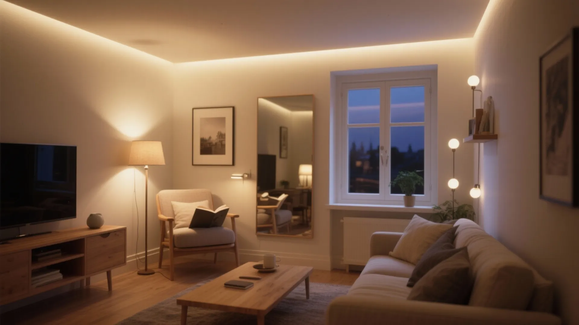 Layered Light and Reflective Surfaces