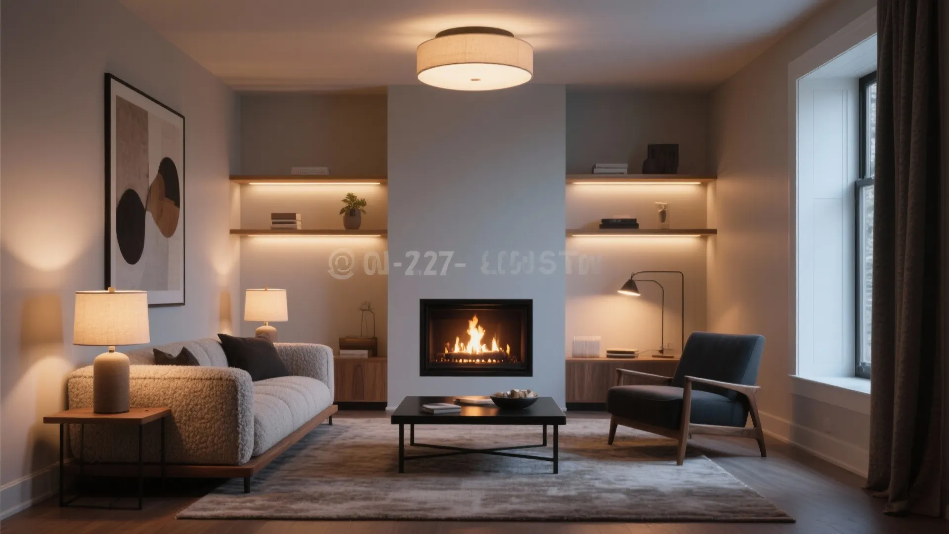 Warm up with layered light and tactile neutrals