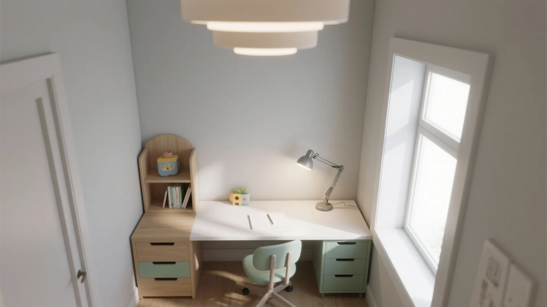 Daylight first, layered task lighting