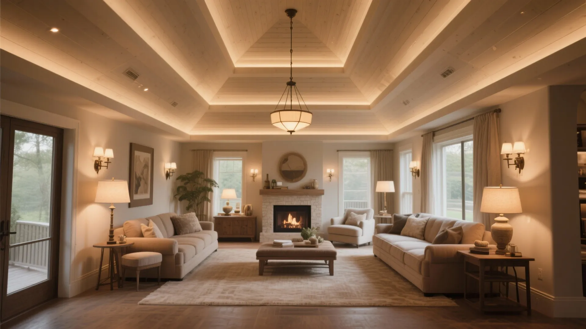 2. Layered Lighting for Comfort