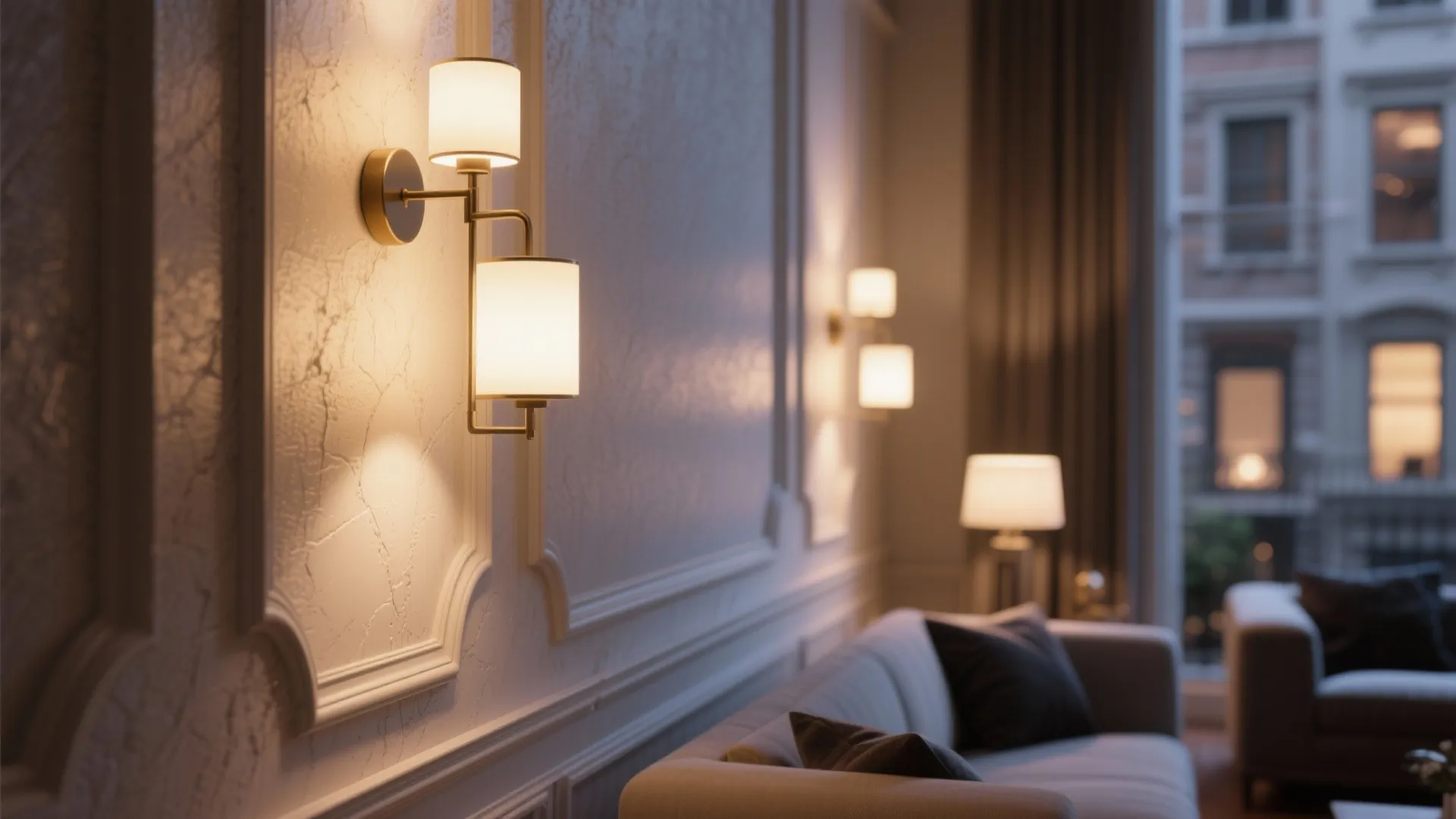 Layered Lighting with Wall Sconces