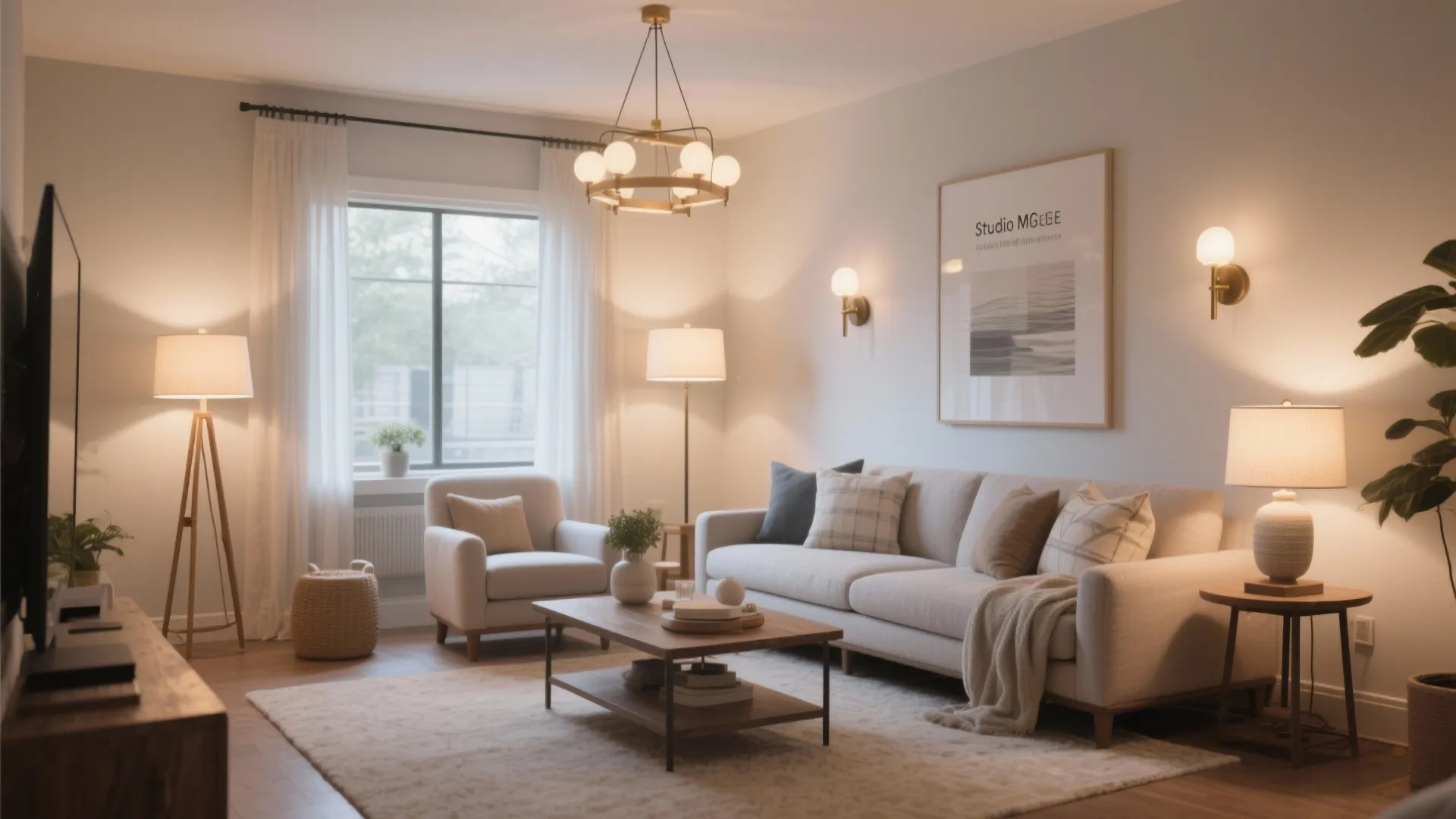 6. Cozy Layered Lighting