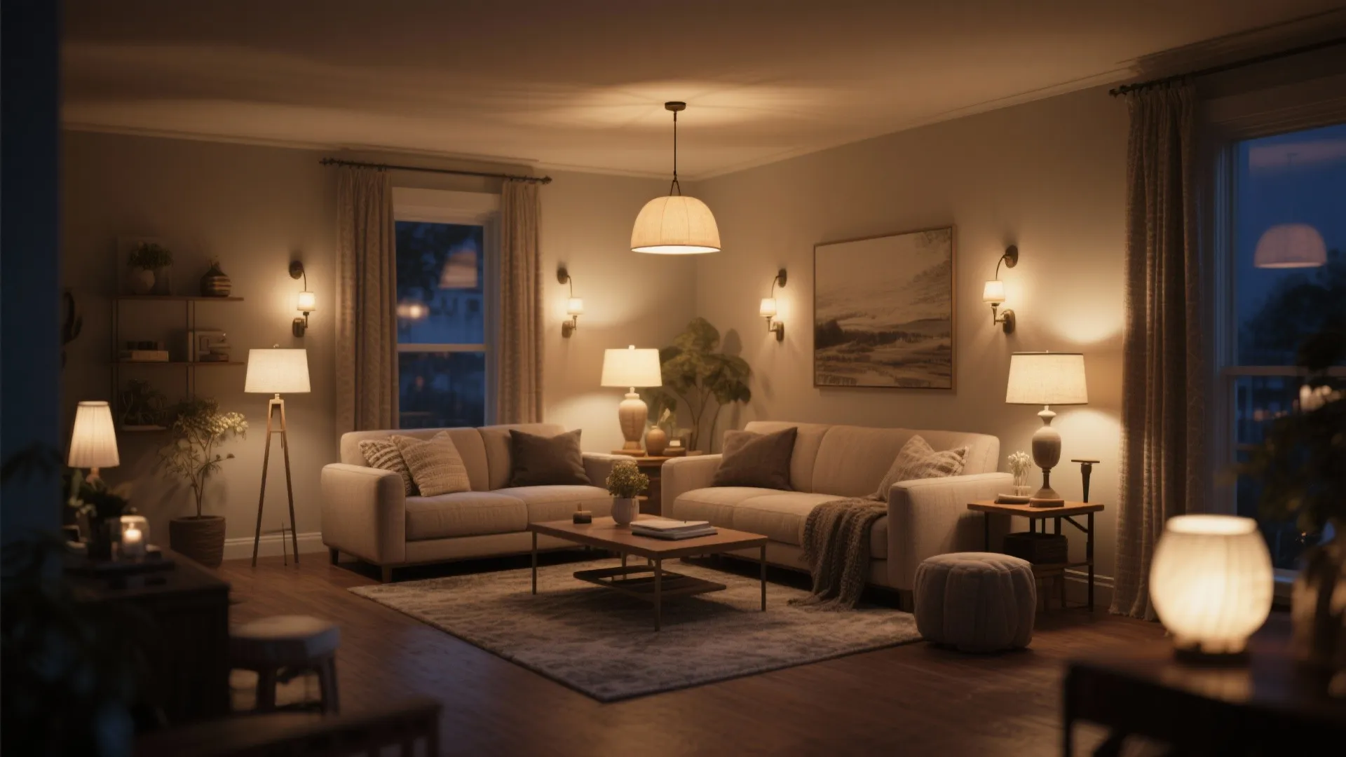 2. Layered Lighting Strategy