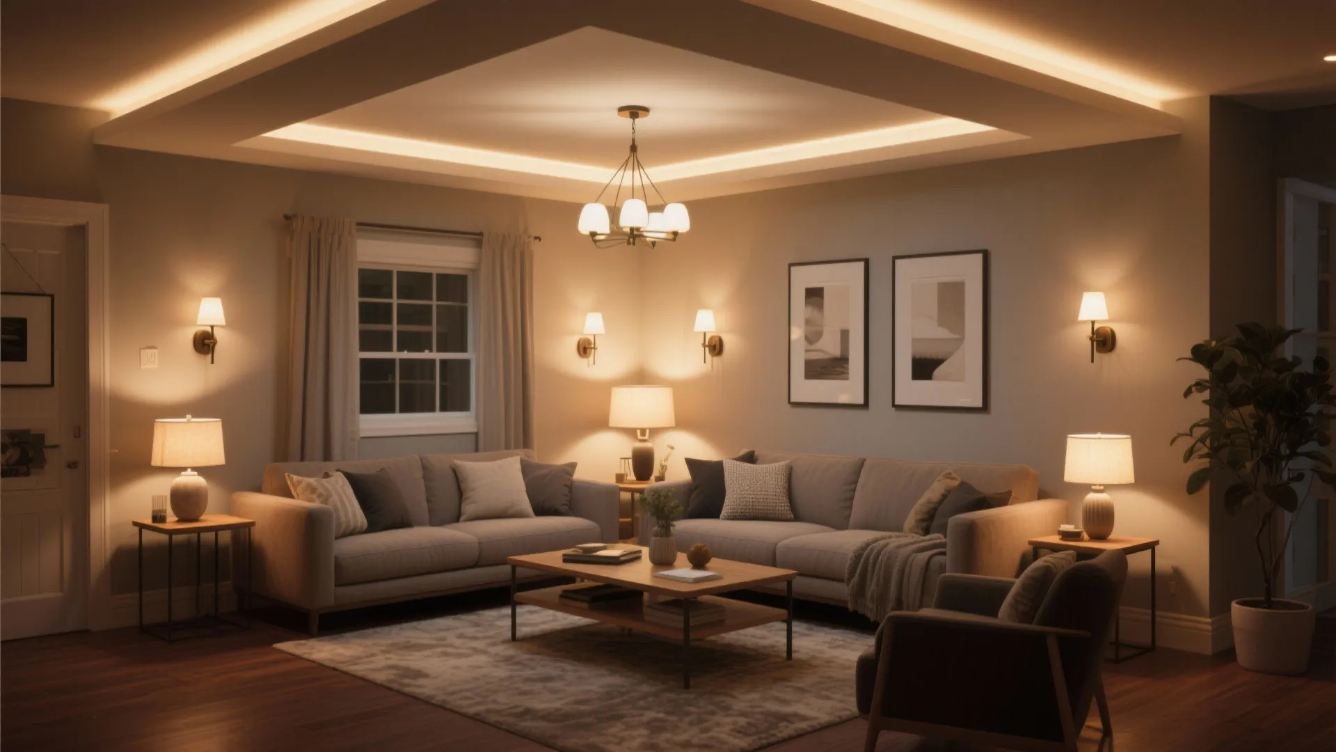 Layered Lighting Layout