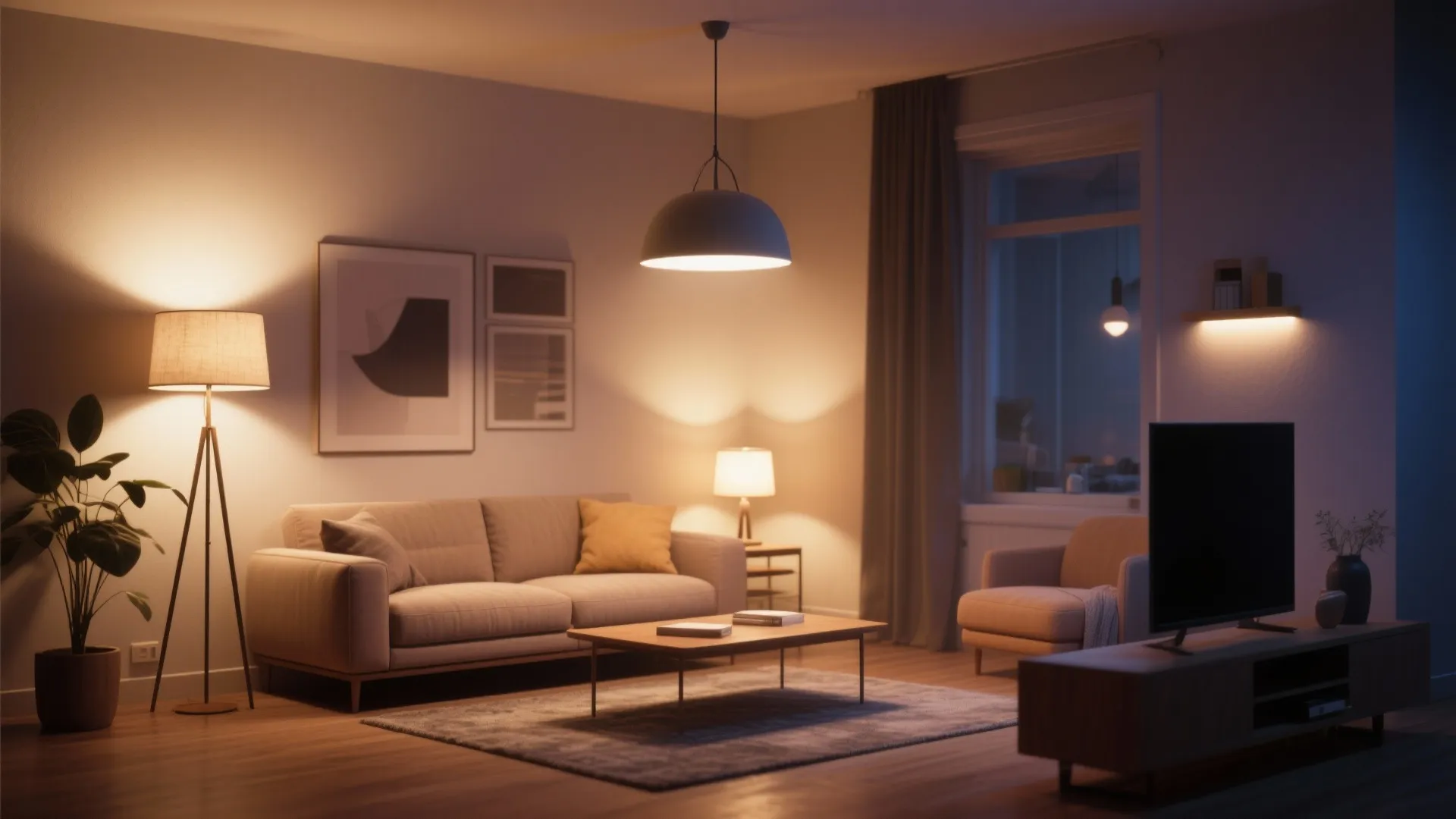 Layered lighting for mood control