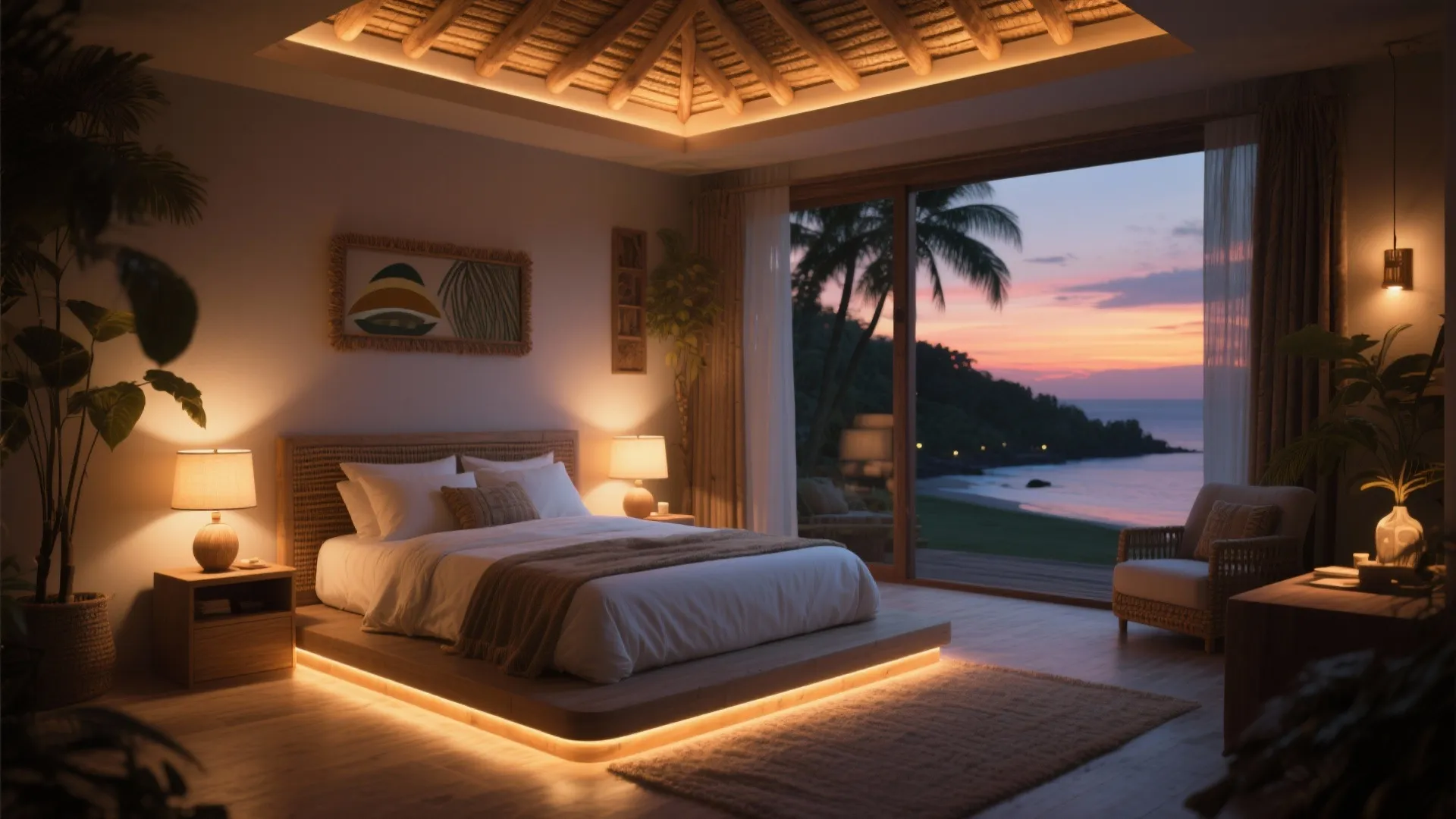 5. Layered Lighting for Evening Charm