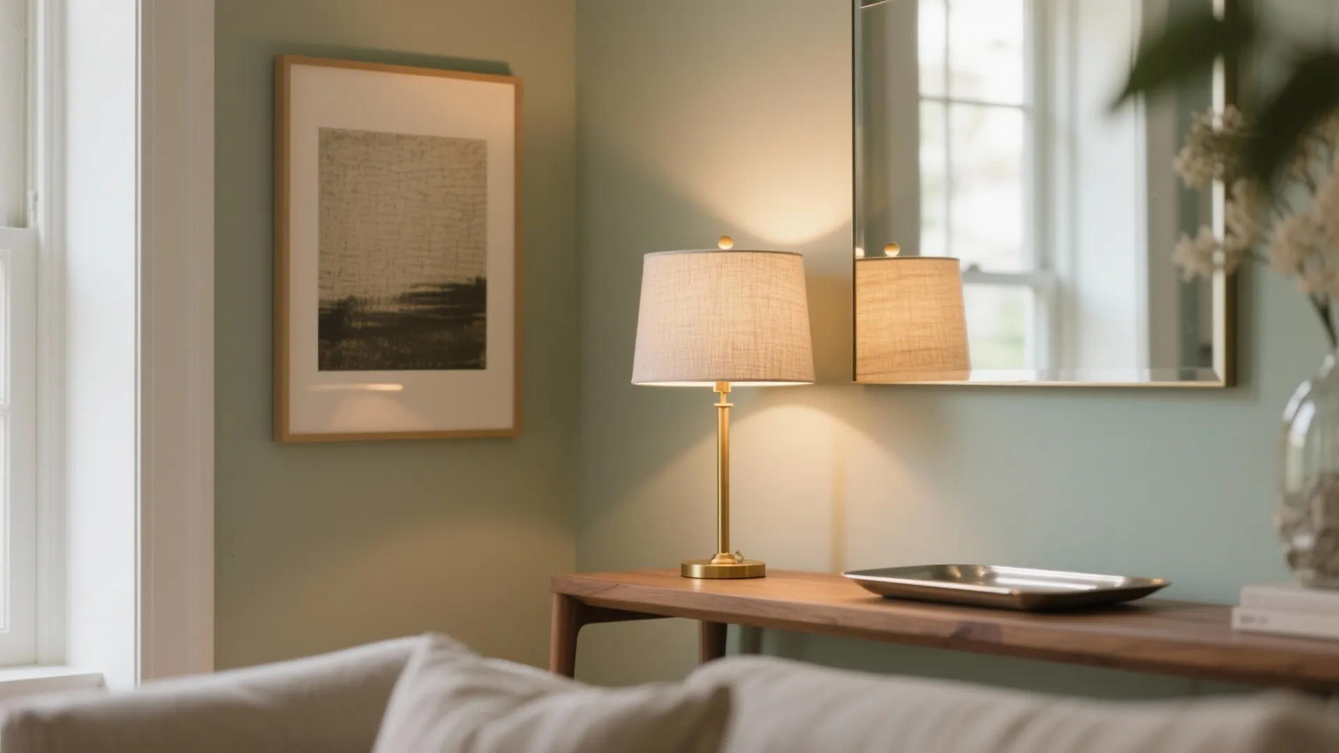 2) Layered lighting and reflective accents