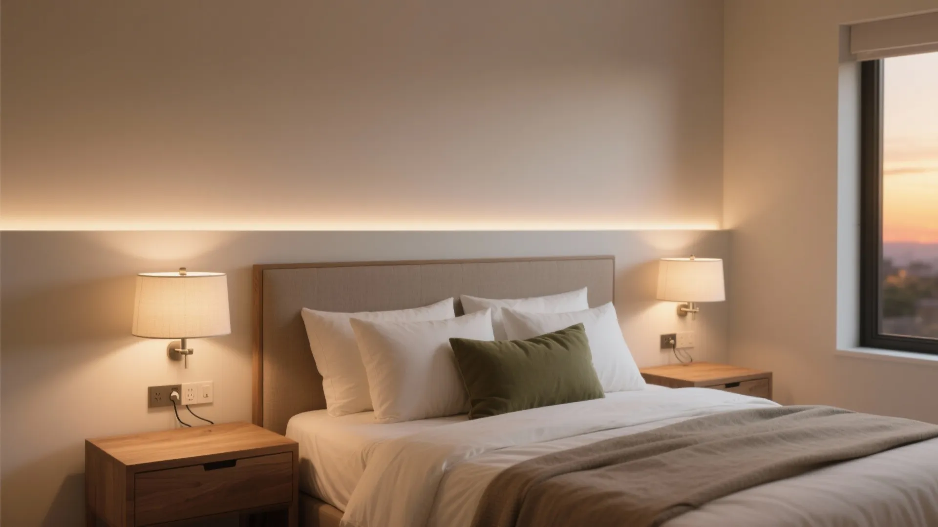 4) Layered lighting and dimmers save the relationship