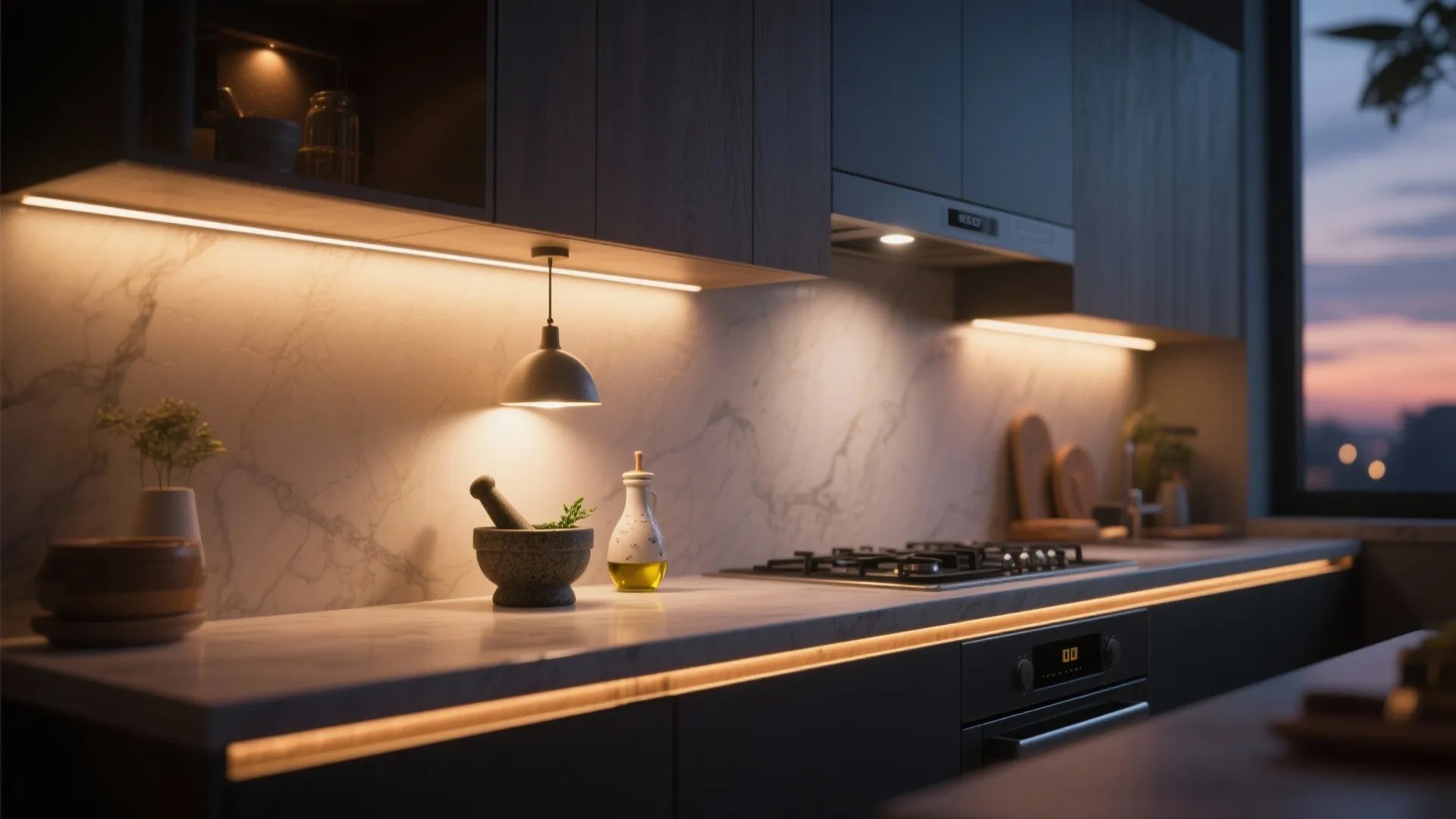 Layered Lighting and Small-Scale Decorative Accessories