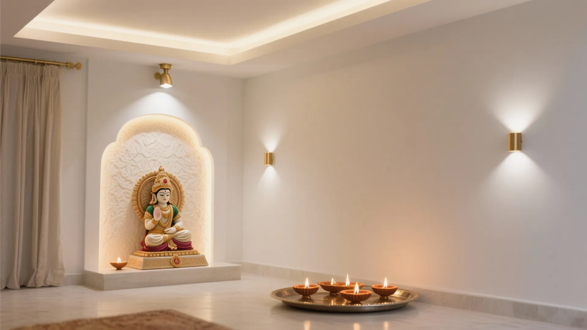 Light layering and calm color palette