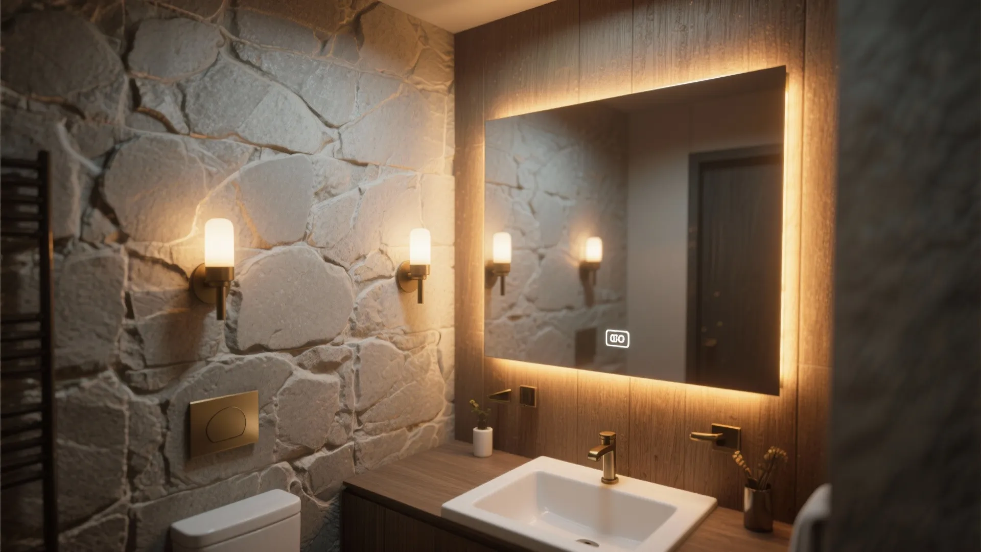 Layered Lighting as Wall Decor