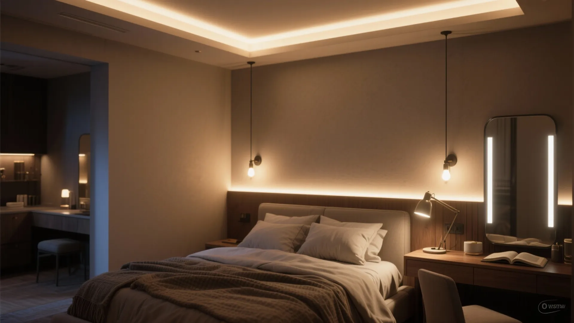 Layered lighting for a cozy vibe