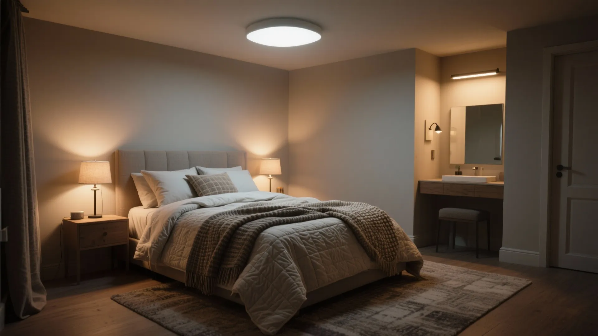 Layered Lighting and Textural Bedding for Ambience
