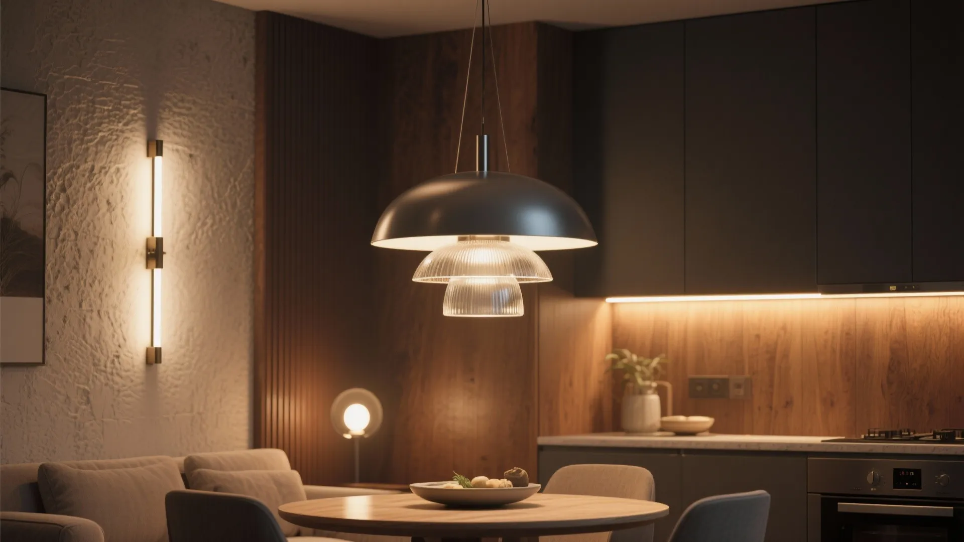 9. Layered lighting for depth and mood