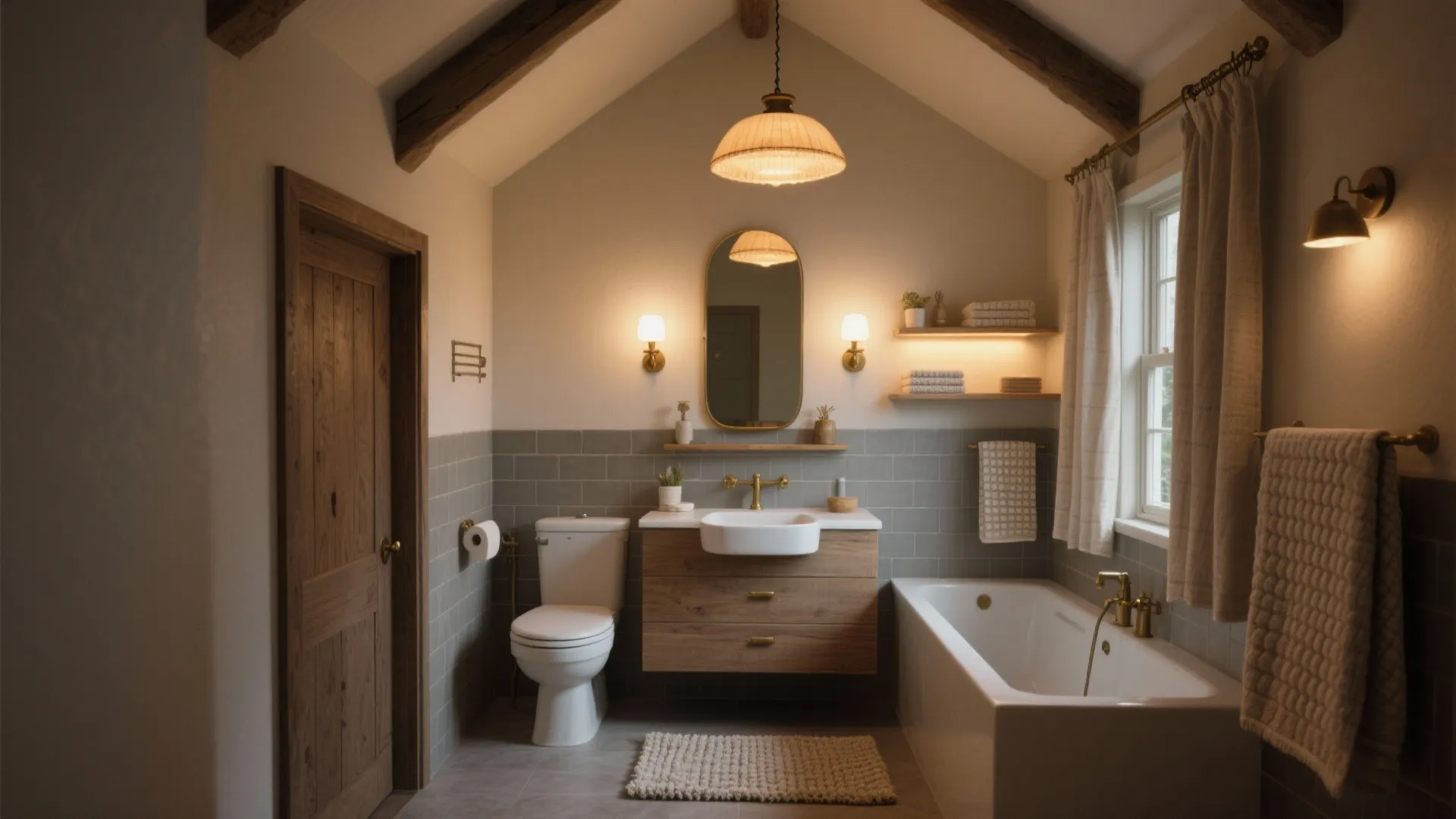 5. Layered lighting and cozy details