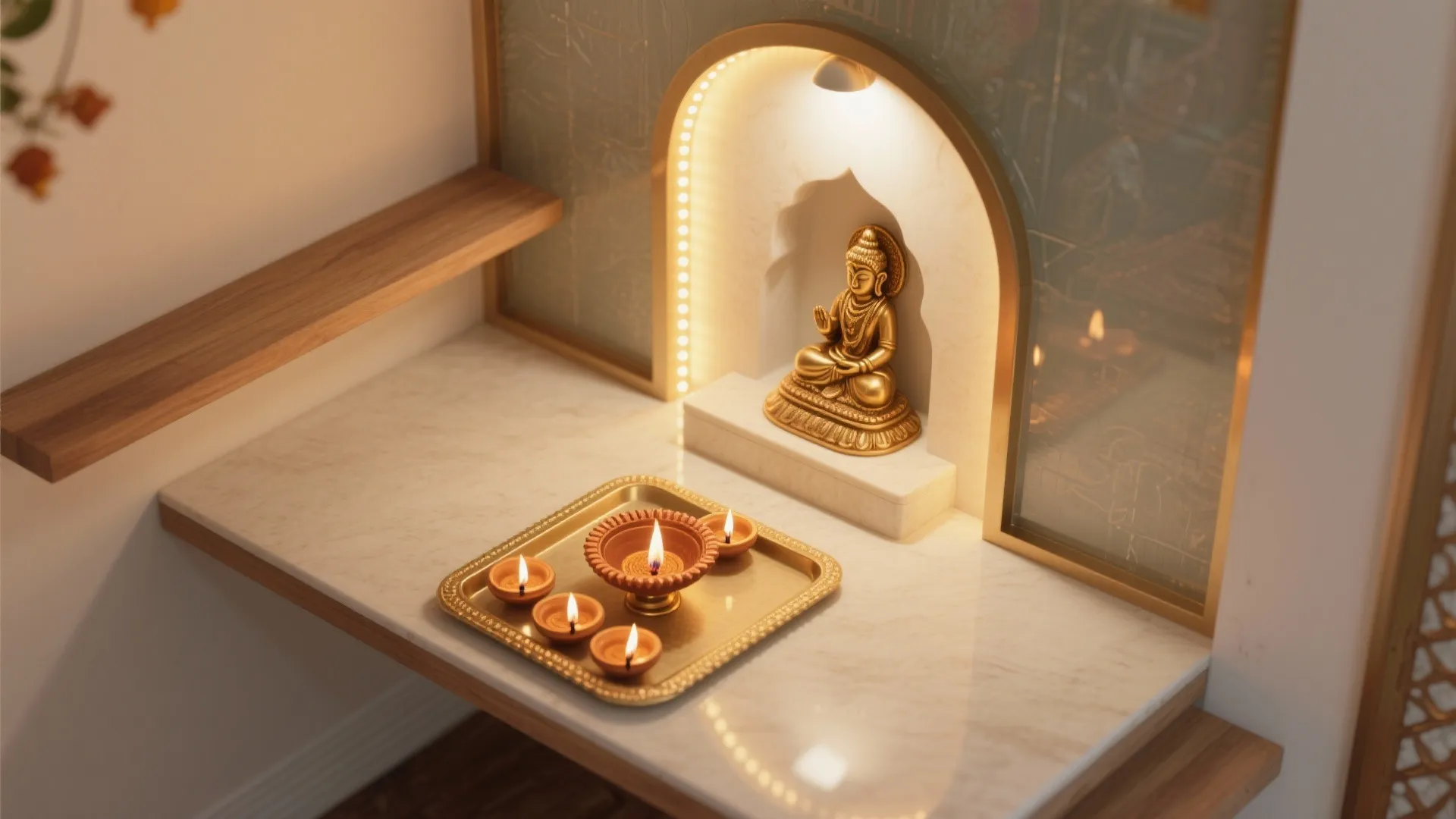 Layered Lighting with Safe Diyas