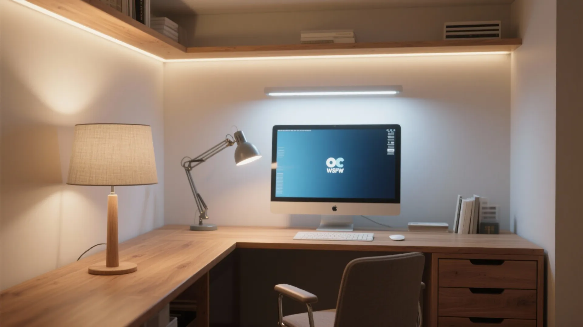 Layered lighting for focus and comfort