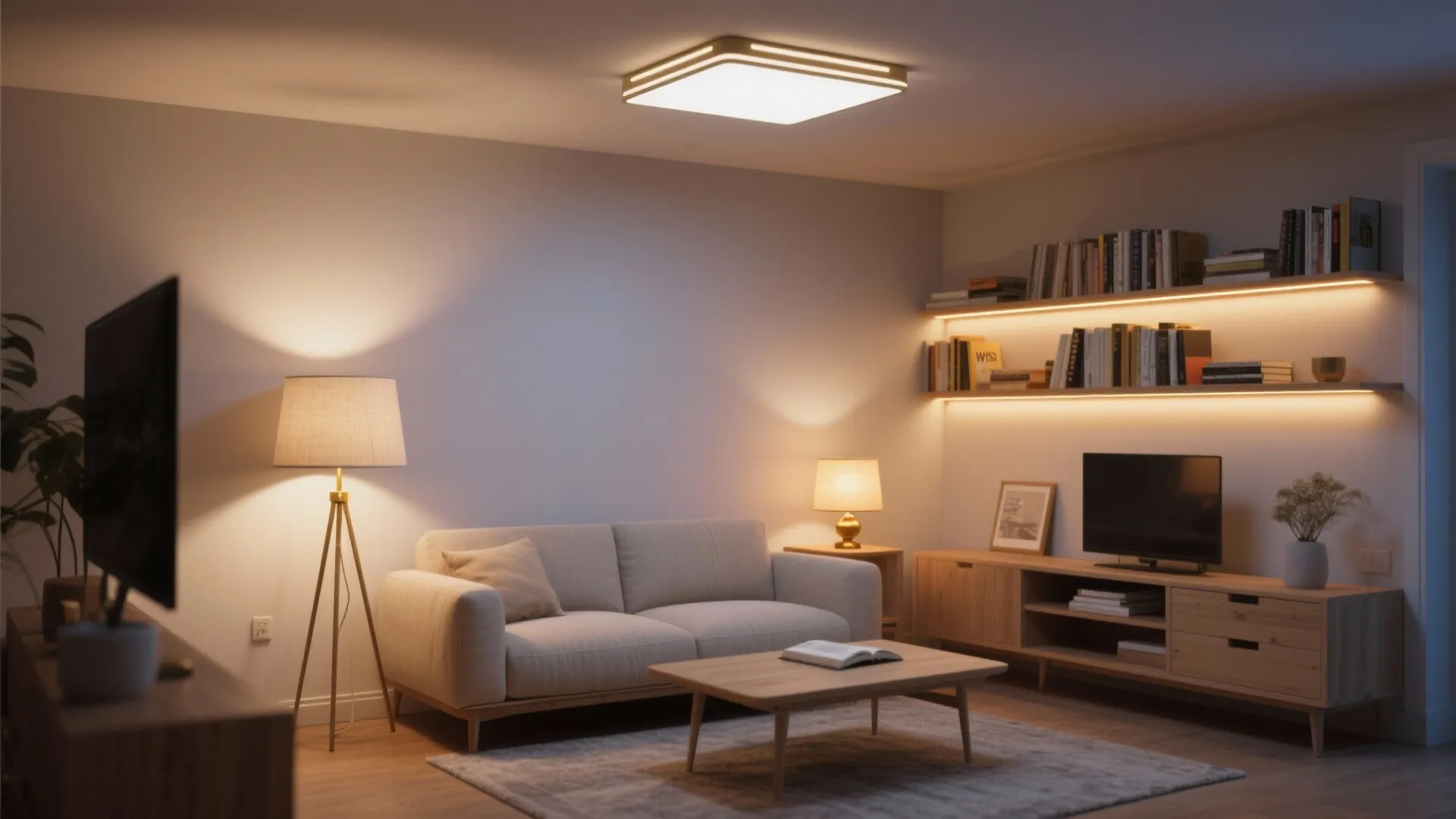 Layered lighting and cozy zones