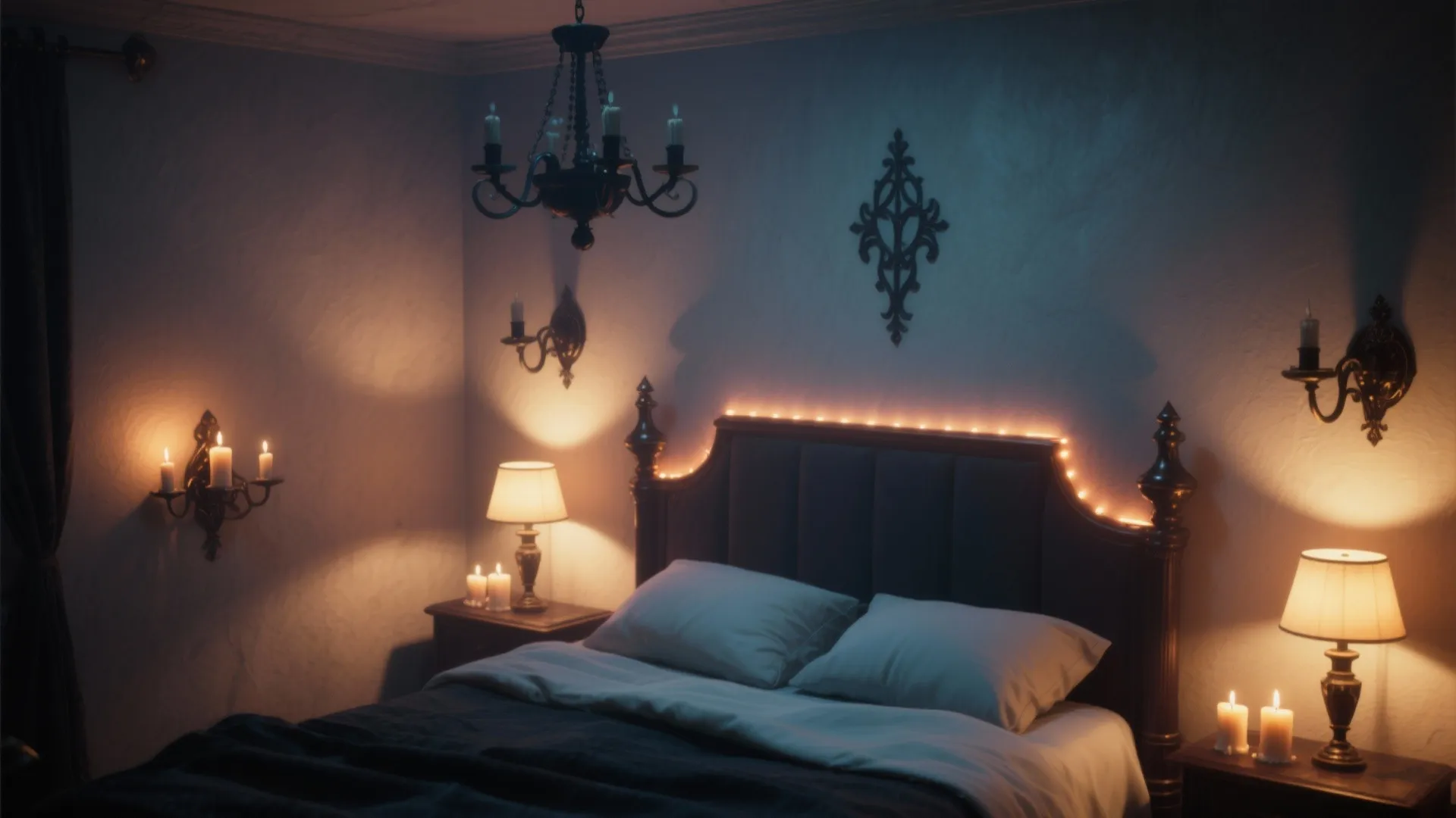 3. Layered Lighting and Candle-Warm LEDs