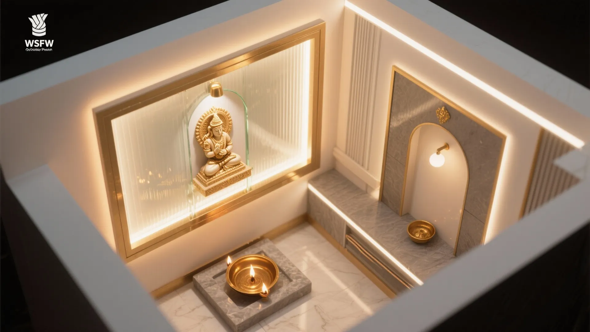 Layered Lighting: Backlit Panels, Warm Spots, and Safe Flames