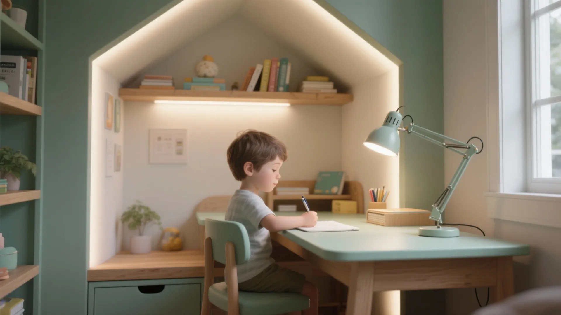 Layered Lighting for Focus and Eye Comfort